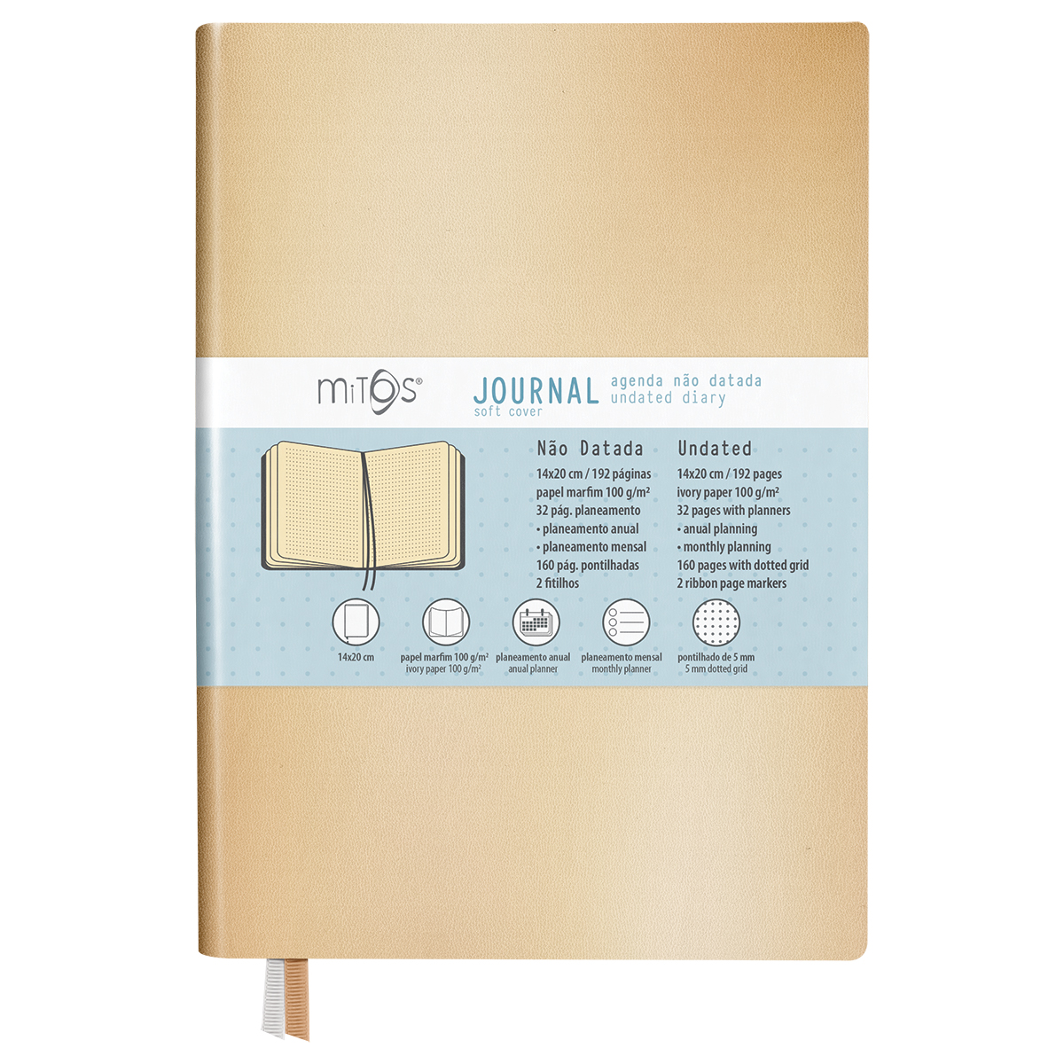 MITOS-JOURNAL-SO-Agenda Intemporal (14x20cm-P11)Papel marfim MITOS-JOURNAL-SO-Agenda Intemporal (14x20cm-P11)Papel marfim